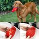 Жувальна іграшка для собак з натуральног каучуку, червона 0926 фото 2
