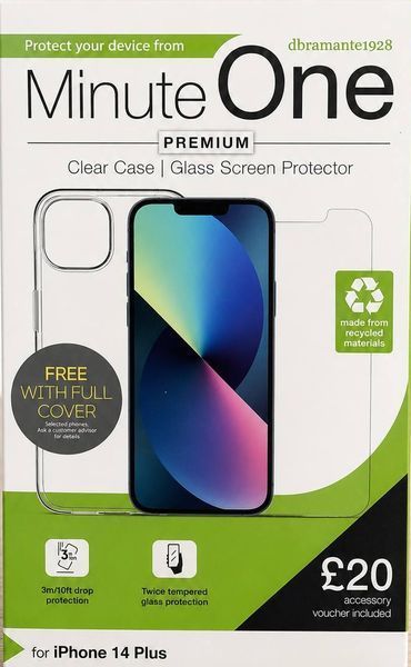 Комплект чохол та захисне скло Minute One для iPhone 14 Plus T3734 фото