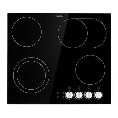 Керамічна варильна плита на 4 зони нагрівання для кухні Klarstein EasyCook Domino 4500 Вт, чорний (10034604) 10034604 фото