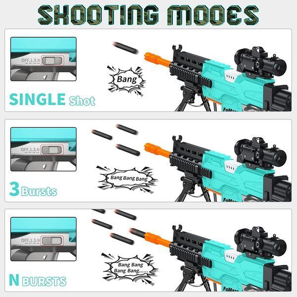 Игрушечная винтовка Nerf Sniper с прицелом с пенопластовыми шариками 100 шариков в подарок T1307 фото