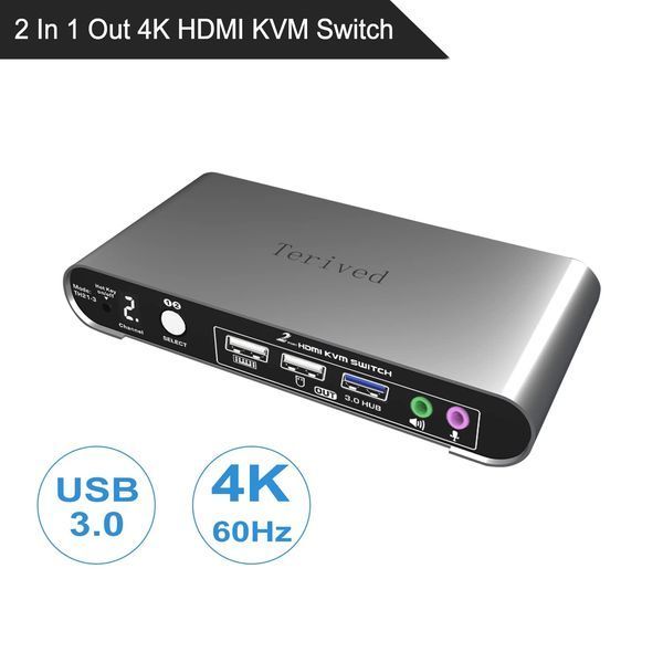 КВМ-переключатель на 2 порта HDMI с поддержкой 4K и USB 3.0 M3832 фото