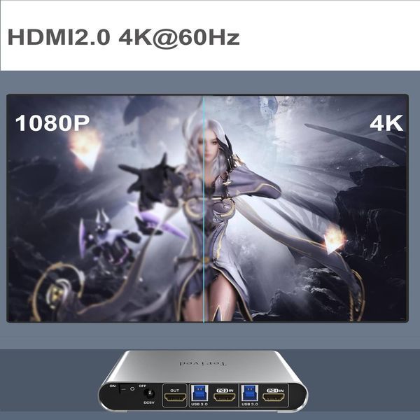 КВМ-переключатель на 2 порта HDMI с поддержкой 4K и USB 3.0 M3832 фото