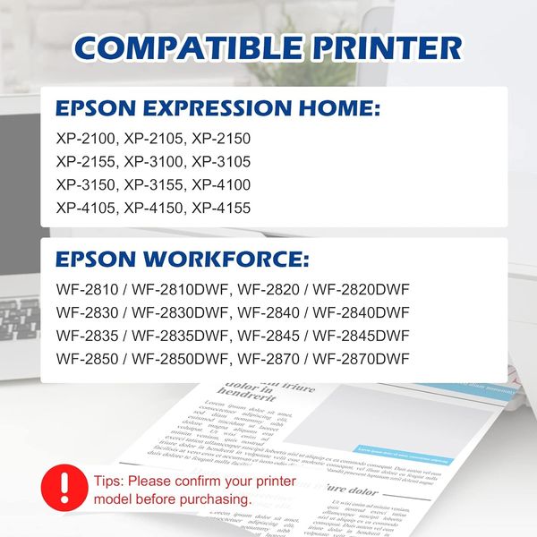 Перезаправляємі картриджі 6 шт для принтерів Epson 603/XP/WF 0857 фото