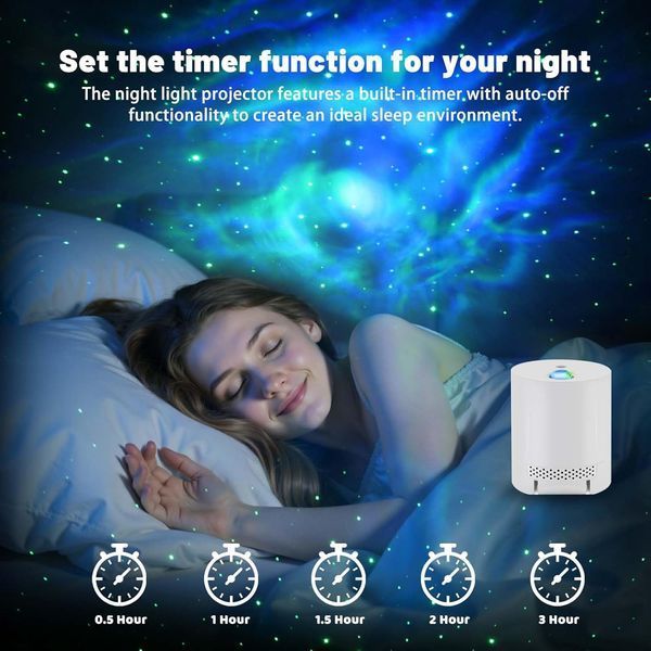 Проектор звездного неба CAIYUE Galaxy Projector с пультом ДУ и таймером M3308 фото