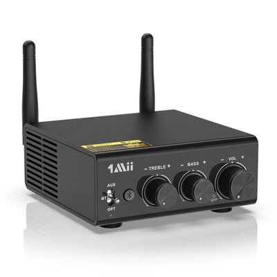 2.1-канальний аудіопідсилювач 1Mii B08S з Bluetooth 5.0 з керуванням басами та високими частотами 0344 фото