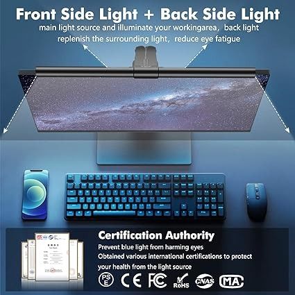 Світлова панель монітора OOWOLF з фільтром синього світла (3-кольоровий режим) 0225 фото