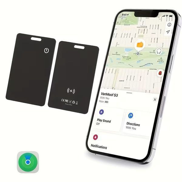 Бездротовий трекер у формі картки для Apple iOS сумісний з додатком Find My T3880 фото