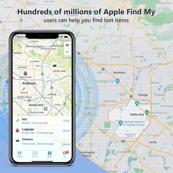 Бездротовий трекер у формі картки для Apple iOS сумісний з додатком Find My T3880 фото