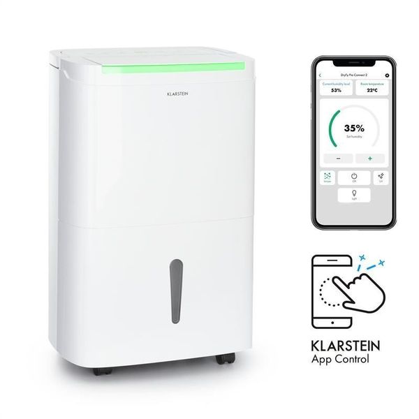 Компрессионный осушитель воздуха KLARSTEIN DryFy Connect 30 WiFi, 30 л/сутки 18-20 м2 (10034433) 10034433 фото