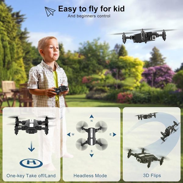 Квадрокоптер T25 Mini RC з FPV WiFi з камерою 1080P 1669 фото