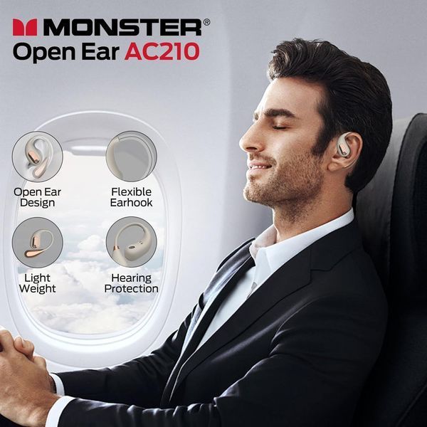 Навушники Monster Open Ear AC210 Bluetooth 5.4 зі стереозвуком T1678 фото