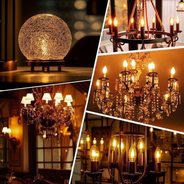 Світлодіодна лампа A23 Paul Russells LED Candle Filament Light 3 шт T2468 фото