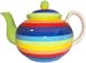 Чайник керамический Windhorse Rainbow Stripe объемом 2 литра 0939 фото 1