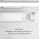 Бездротова миша Bewinner Dual Mode Bluetooth/2.4GHz Silver (450 mAh) T2963 фото 8