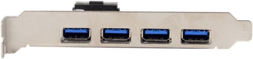 Адаптер карты расширения PCI Express HUB 4 порта PCI-E – USB 3.0 для материнской платы 1759 фото