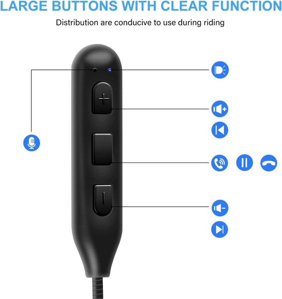 Bluetooth-гарнітура, навушники ELIKIDSTO для мотоциклетного шолома зі стереозвуком 1198 фото