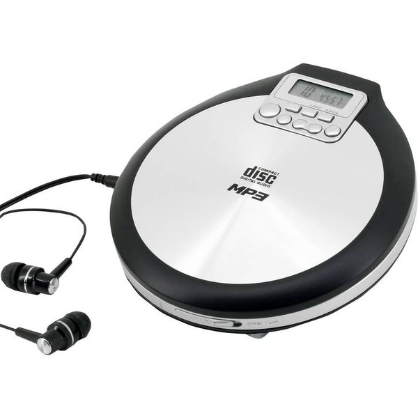 CD/MP3-плеєр Soundmaster CD9220 із зарядкою акумулятора, чорний-сірий m012 фото