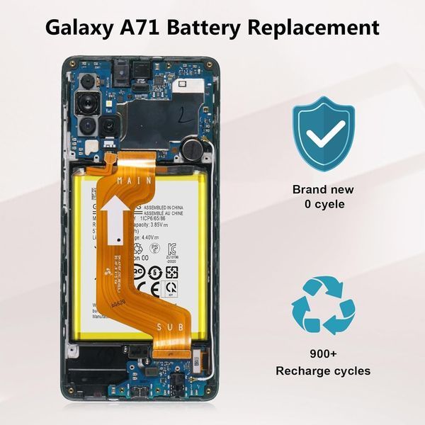 Заменяемый аккумулятор 5700 мАч для Samsung Galaxy A71 с набором инструментов T2520 фото