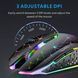 Беспроводная игровая мышь Uiosmuph V7 Black с RGB подсветкой и аккумулятором T3459 фото 7