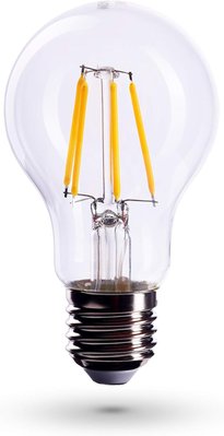 Led-лампа накаливания FL07_S, цоколь E27, с регулируемой яркостью, 6 Вт, 2700 К, теплый белый, 230 В 0502 фото