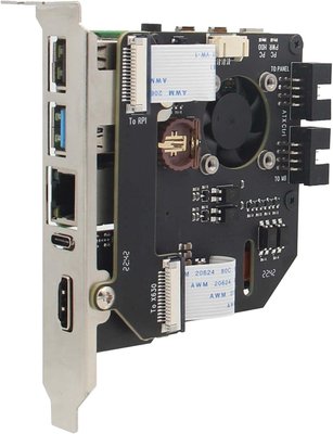 Комплект Geekworm KVM-A8, версія PCIe для Raspberry Pi 4 Model B, KVM з відкритим кодом через IP 0691 фото