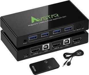 КВМ-переключатель на 2 порта HDMI 4K с поддержкой USB 2.0 M3835 фото