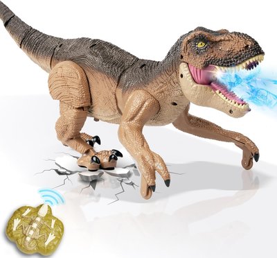 Игрушка-динозавр с дистанционным управлением, с перезарядкой Oqluk 1394 фото