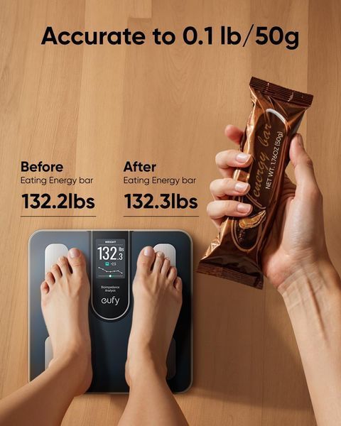 Смарт-весы eufy Smart Scale C20 с TFT-дисплеем и 16 показателями тела M3355 фото