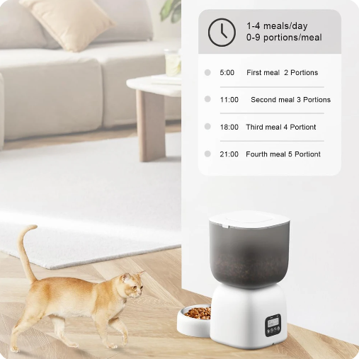 Автоматична миска-годівниця для котів та собак з дозатором 1248 фото