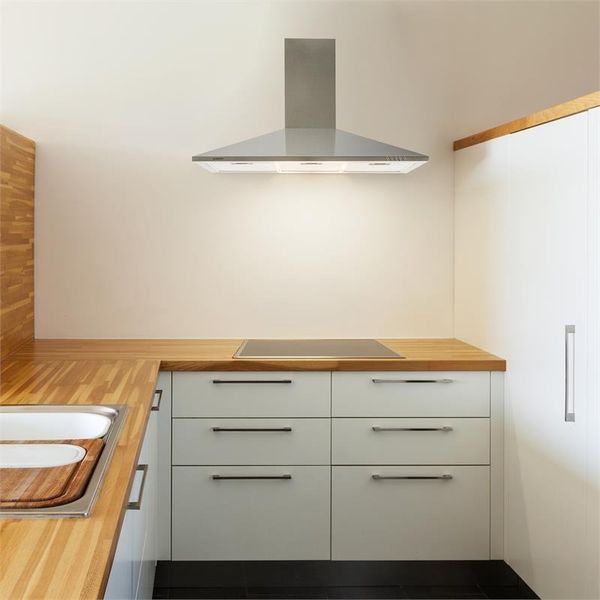 Кухонна витяжка Klarstein TR90WS, 90 см, з нержавіючої сталі, світлодіодне освітлення (10011486) 10011486-1 фото