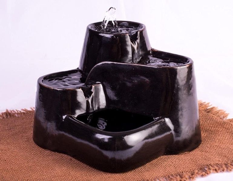 Автоматичний керамічний фонтан-поїлка для домашніх тварин Miaustore 1,5 л 1449 фото