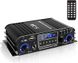 4-канальний аудіопідсилювач Etlephe S-288 Bluetooth 5.0 макс. 1200 Вт з пультом 0184 фото 1