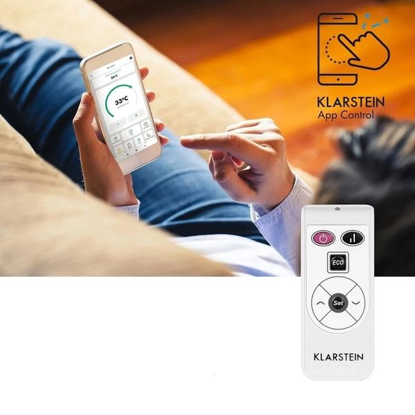 Конвекционный обогреватель Klarstein Bornholm Curved Smart 1000/2000 Вт до 40 м2 Wifi (10035237) 10035237 фото