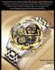 Чоловічий кварцовий наручний годинник Olevs водонепроникний з ремінцем з нержавіючої сталі 0347 фото 3