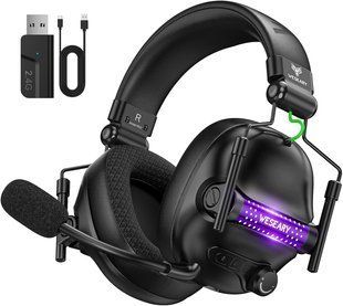 Игровая гарнитура WESEARY WG2 Wireless с микрофоном и LED подсветкой T3264 фото