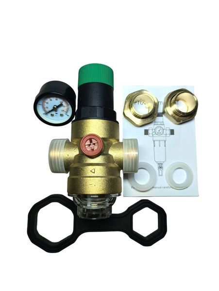 Фильтр Holsmann с мембранным редуктором давления 3/4" T1120 фото
