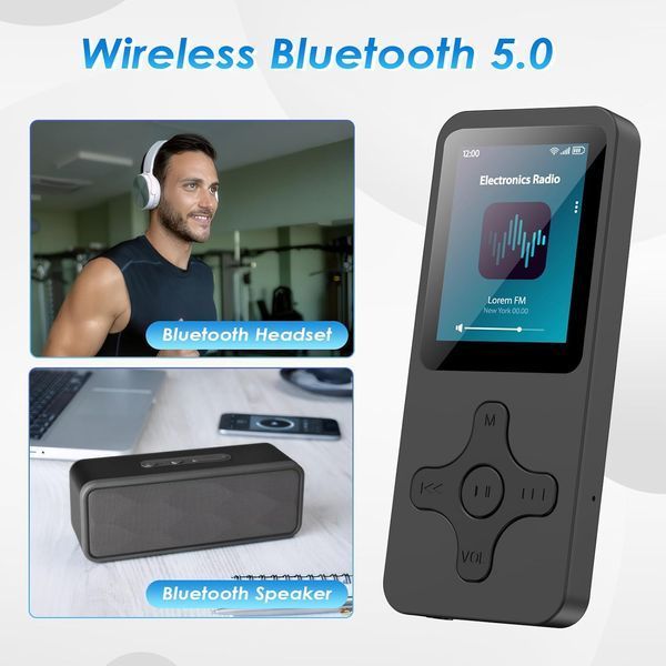 MP3-плеєр Gueray Bluetooth з вбудованим динаміком та FM-радіо T0429 фото