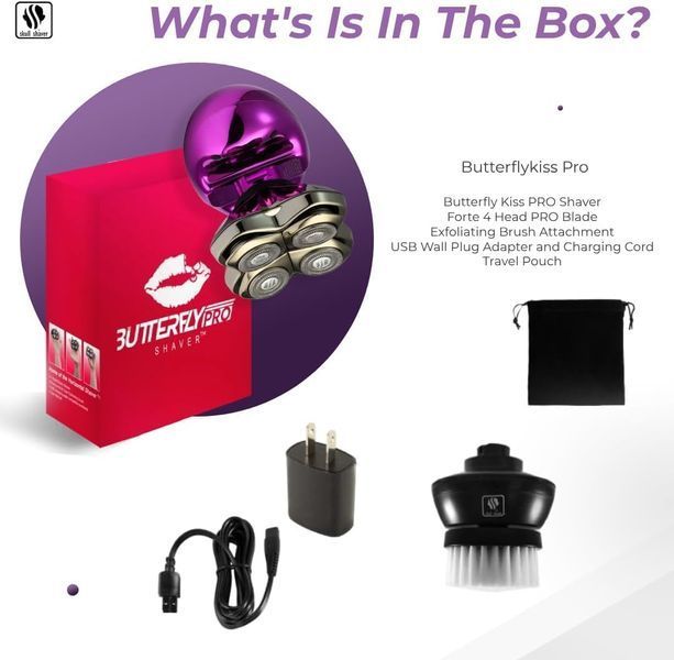 Аккумуляторная бритва Skull Shaver Butterfly Kiss Pro T1409 фото
