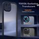 Чехол TOCOL для iPhone 15 Plus противоударный матовый с защитой камеры Black T3063 фото 4