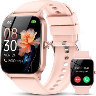 Смарт-часы 1.85" с функцией звонков и GPS (IP68) Lotus Root Pink T3018 фото