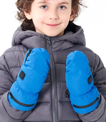 Детские водонепроницаемые перчатки с подогревом, лыжные перчатки Aroma Season S/M 1251 фото