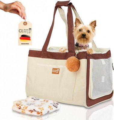 Складна сумка переноска з ковдрою для маленьких і середніх собак/кішок Clever Live 0694 фото