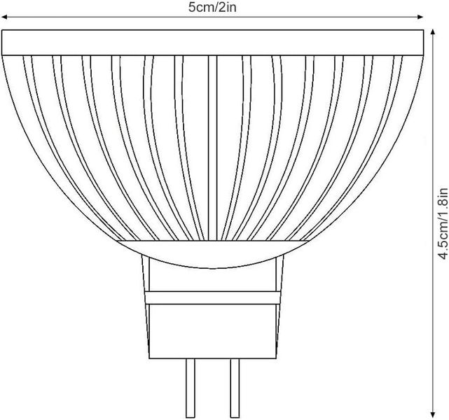 Светодиодная прожекторная лампа 6 шт A+ LEDGLE 3,8 Вт GU5.3 MR16 (50 Вт) 0755 фото