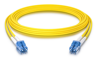 Оптический патчкорд LC-LC OS2 10 Гбит дуплекс 9/125 LSZH шнур для трансивера SMF SFP, желтый, 100 метров 0325 фото