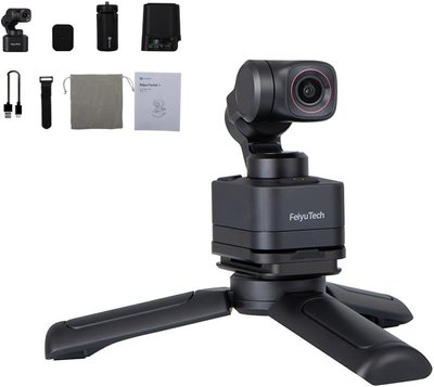 Бездротова знімна камера, 3-осьова Feiyu Pocket 3, 130°FOV, 4K 60FPS чорна 0440 фото