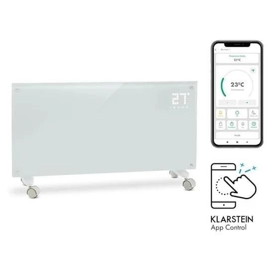 Конвекторний обігрівач Klarstein Bornholm Smart WiFi 2000 Вт, білий (10034390) 10034390 фото