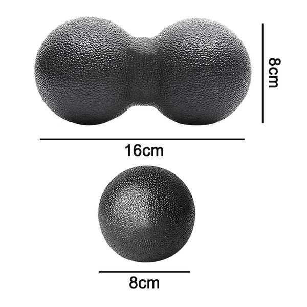 Набор массажный Massage Set мячи, Duoball 8х17 см, рол Combi Roller 33х13 см (MS-0857-B-6664-1551) 0865 фото