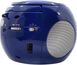 CD бумбокс Soundmaster SCD2120BL с FM-радио и функцией аудиокниги, синий m017-1 фото 4