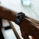 Мужские водонепроницаемые кварцевые часы GUANHAO с ремешком из нержавеющей стали, черный 0350 фото 7