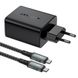 Мережевий зарядний пристрій ACEFAST A17 65W GaN multi-function HUB charger set Black 0273 фото 2